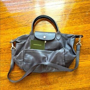 Longchamp gray Leather Women's Bag